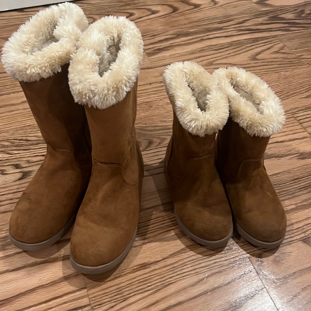 Bundle of 2 Cat and Jack Boots.  Size 11 and Size 2